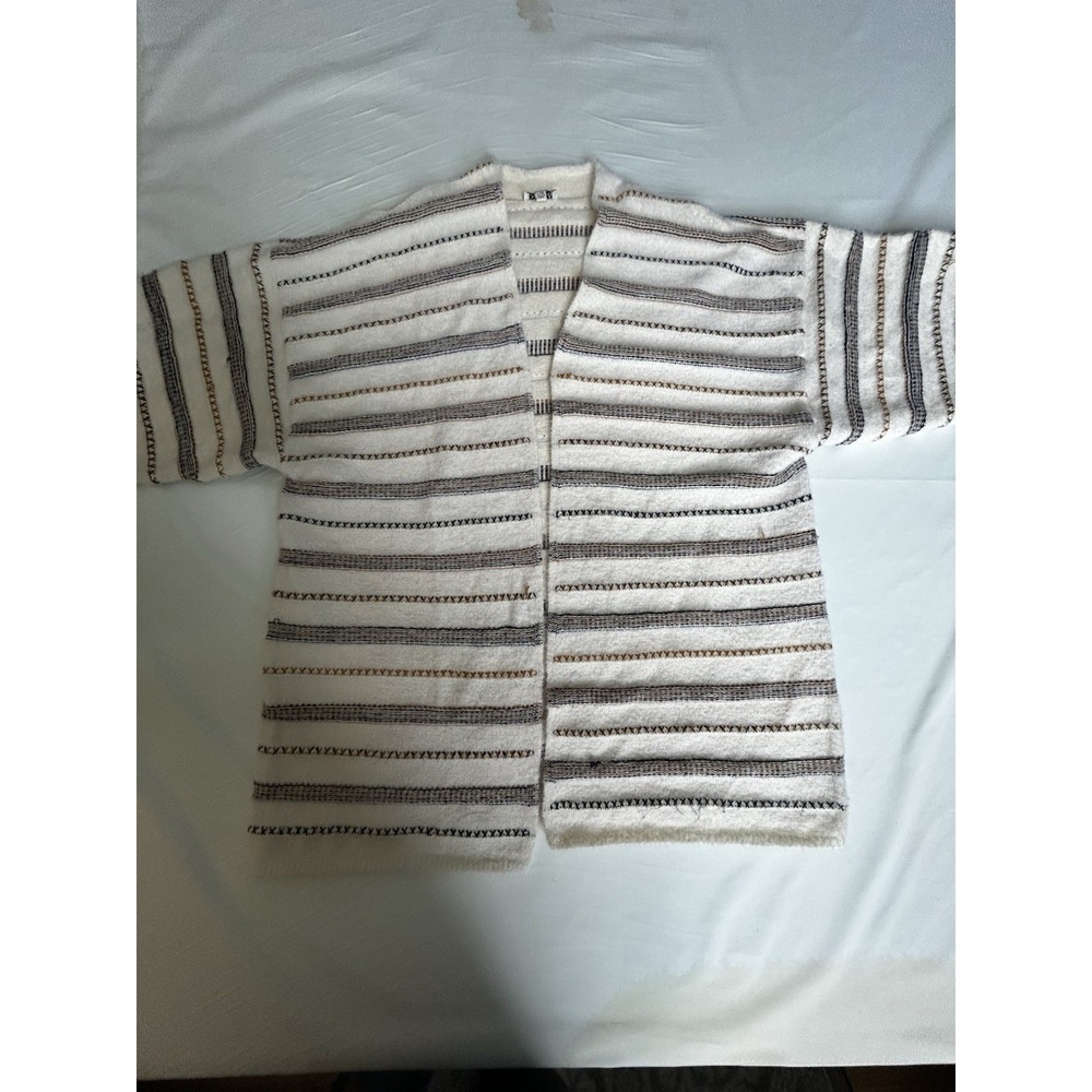 Sunset Cardigan Boxy Jacket Texture Lagenlook Oversized L/XL Neutral No Closure